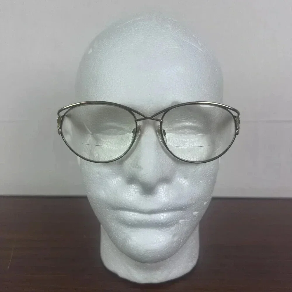 Vintage Silhouette M6264 Oval Glasses FRAME ONLY Women Tribal‎ Gold 56/17/135